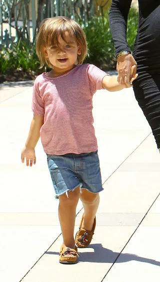 Mason Disick - Scott Disick and Kourtney Kardashian's son was literally born on television, and has had cameras tailing him ever since. The adorable tot's hair and style has already sparked a frenzy, leading us to believe he and little sis Penelope will do fine in the family business.(Photo: FameFlynet, Inc)