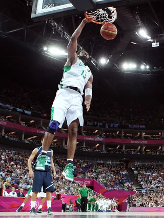 South American Battle - Argentina beat Brazil 82-77 in the men's basketball quarterfinal game. (Photo: Christian Petersen/Getty Images)