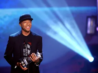 Russell Simmons (@UncleRUSH) - &quot;#WeVoteWeWin Obama&quot;  (Photo by Rick Diamond/Getty Images for BET)