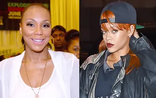 Tamar Braxton has a problem with Rihanna being nominated in R&amp;B categories at the Grammys: - “I had an issue with Rihanna being nominated at the Grammys for Best R&amp;B Album. She doesn’t sing R&amp;B music. She is a pop star... It’s called Rhythm and Blues. Ribs and Barbecue. It’s not twerk music. It’s soulful. That’s R&amp;B music. Every song of [Rihanna’s] that I’ve got my complete and utter life to has been (while) twerking. I love her and I’m one of her biggest fans period, but that’s not R&amp;B music.”(Photos from left: Alberto Rodriguez/BET/Getty Images for BET, TS, PacificCoastNews)