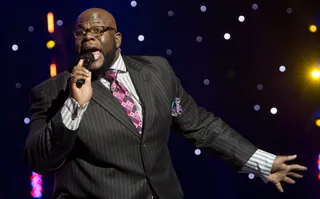 Shout About It  - Zebulon Ellis does his very &quot;Sunday best&quot;&nbsp;by performing quartet, and even recruits his father to get some shine by singing along. (Photo: BET)