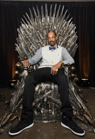 Nuthin' But A 'G' Thang - The D.O. Double G looking sharp as a sword and those creases were on point like a&nbsp;tack too. (Photo: Daniel Boczarski/Getty Images for HBO Game of Thrones)