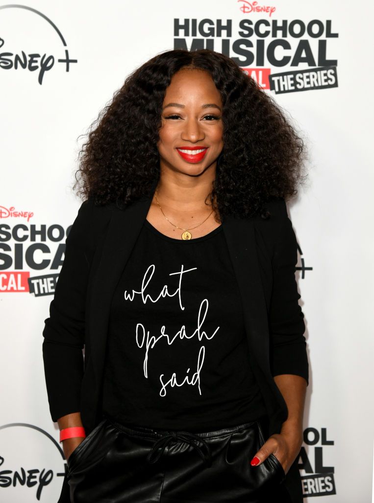 BURBANK, CALIFORNIA - NOVEMBER 01: Monique Coleman arrives at the premiere of Disney+'s "High School Musical: The Musical: The Series" at Walt Disney Studio Lot on November 01, 2019 in Burbank, California. (Photo by Kevin Winter/Getty Images)