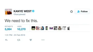 Fix what? You have 21 GRAMMYs. &nbsp; - (Photo: Kanye West via Twitter)