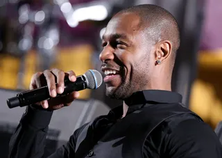 Welcome to Tank's World - Singer Tank invites the crowd into his world as he sings and emotes on the Acoustically Speaking stage at BETX.(Photo: Imeh Akpanudosen/Getty Images for BET)