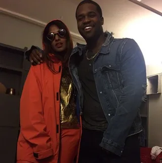 A$AP Ferg @asapferg - A$AP Ferg posts up with M.I.A. The&nbsp;British-Sri Lankan rapstress is currently on tour.(Photo: Asap Ferg via Instagram)