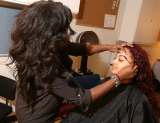 Getting Glammed Up - &nbsp;(Photo:&nbsp; Bennett Raglin/BET/Getty Images for BET)