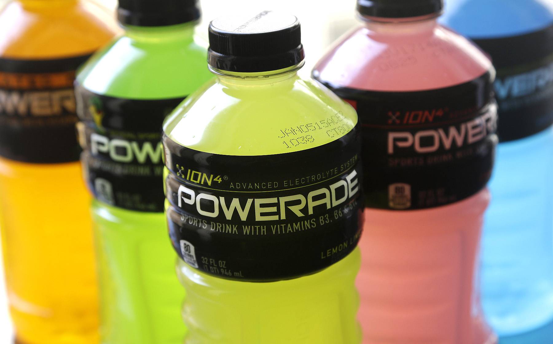 Powerade bottles