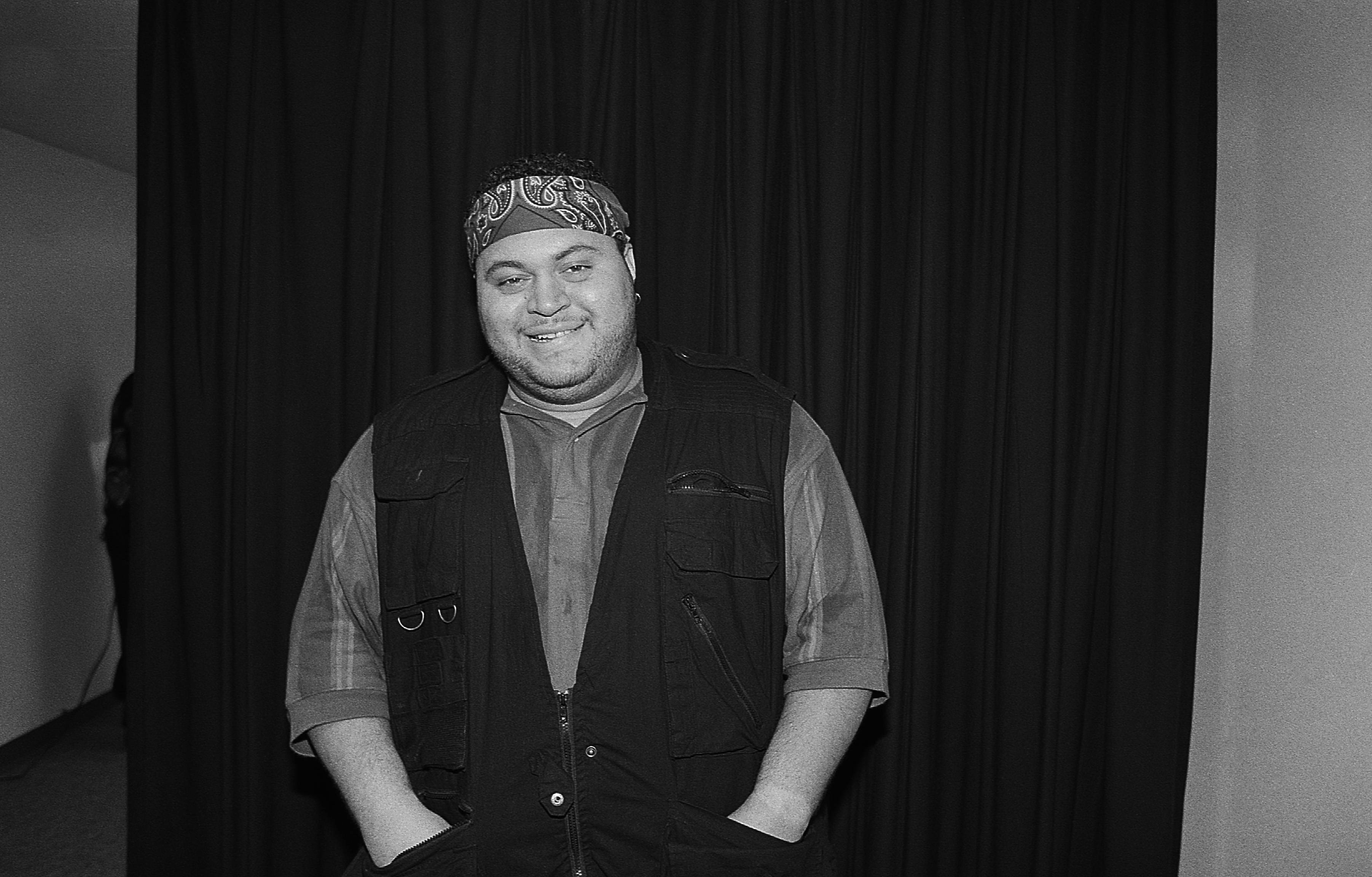 MILWAUKEE - MAY 1993:  Rapper Prince Markie Dee poses for photos backstage at the Marcus Amphitheatre in Milwaukee, Wisconsin in May 1993.  (Photo By Raymond Boyd/Getty Images)