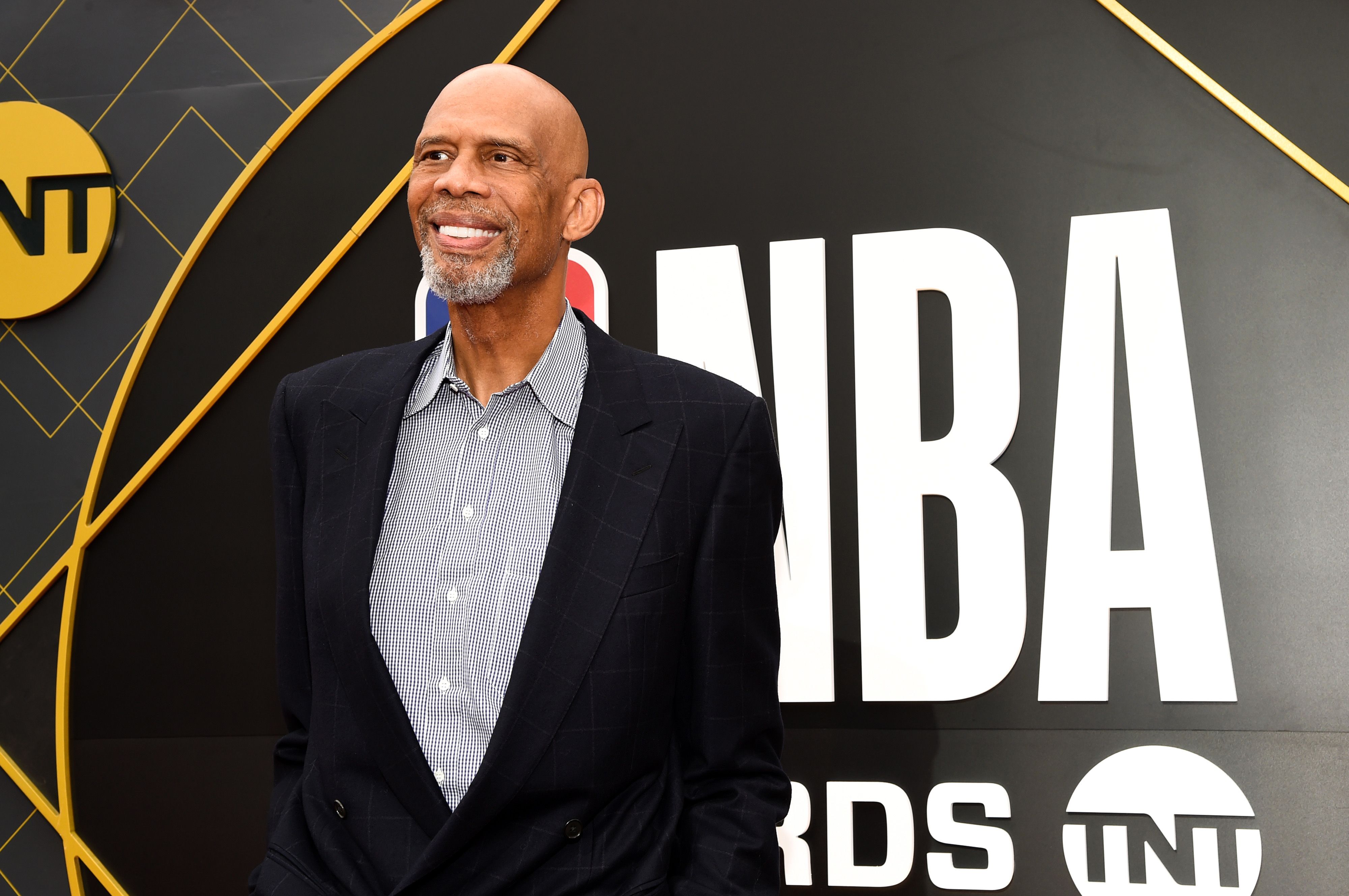 SANTA MONICA, CALIFORNIA - JUNE 24: Kareem Abdul-Jabbar attends the 2019 NBA Awards presented by Kia on TNT at Barker Hangar on June 24, 2019 in Santa Monica, California. (Photo by Michael Kovac/Getty Images for Turner Sports)