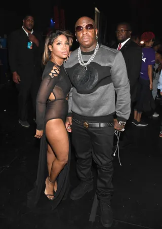 Big gifts poppin’!&nbsp; - The other noise doesn't matter because things are getting pretty juicy now that Birdman gifted Toni with a Bentley.&nbsp;Our reaction is Tamar’s reaction to her sister getting showered with that set of wheels.(Photo: Paras Griffin/BET/Getty Images for BET)