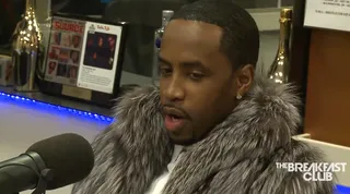 The Pinkprint Revealed&nbsp; - Nicki Minaj's ex Safaree Samuels paid a visit to The Breakfast Club to defend his name. He revealed that Nicki Minaj is still his soulmate and that the doors are never completely closed. He also spoke a few truths regarding their 14-year relationship and the key roles he played in the background all of these years. Read on.— Michael Harris (@IceBlueVa)(Photo: 105.1 Breakfast Club via YouTube)