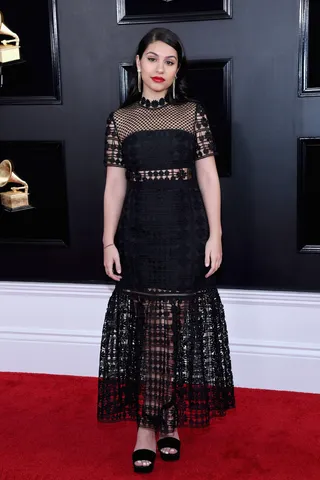 Alessia Cara - Alessia is serving old hollywood in this black gown. (Photo: Amy Sussman/FilmMagic)