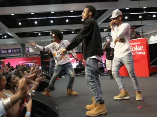 We're Mindless for These Guys! - Mindless Behavior in Timbs and sneaks. We are here for them!&nbsp;(Photo: Tommaso Boddi/BET/Getty Images for BET)&nbsp;