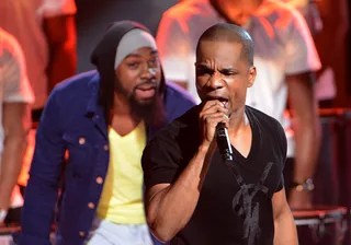 Gimme That Music That Matters - Kirk Franklin is joined by Music Matters artist Mali Music for an epic performance of &quot;Give Me.&quot;(Photo: Earl E. Gibson III/BET)