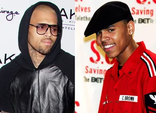 Debut Days - Chris Brown's style has come a long way since first appearing on the scene in 2005. Here's a look at how his look has grown over the years.   (Photos from left: STARPICZ / Splash News, Scott Gries/Getty Images)