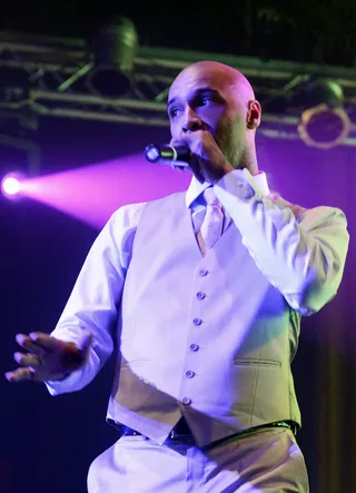 Suit and Tie - Joe Budden gets his grown man on while performing to a packed crowd at NYC's Highline Ballroom. (Photo: Johnny Nunez/WireImage)