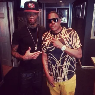 Sonny Digital @sonnydigital - Looks like 2 Chainz isn't the only MC trying to score a bombastic production from Sonny Digital. The "Birthday Song" producer teased followers with a snap shot of him and veteran rapper Ma$e. (Photo: Instagram via Sonnydigital)