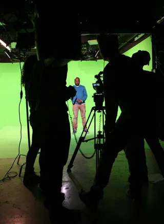 Behind the Set - Donnell Rawlings behind stage breaking down what not to wear for Halloween. (Photo: Bennett Raglin/BET/Getty Images for BET)