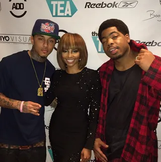 Miss Mykie @missmykie - Miss Mykie links up with Webbie and Kirko Bangz for her Instagram show The Tea.(Photo: Miss Mykie via Instagram)