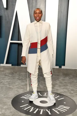 Lena Waithe - Lena Waithe steals the show in a bespoke Richfresh two-piece set.&nbsp;(Photo: Jon Kopaloff/WireImages) (Photo: Jon Kopaloff/WireImages)