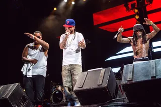 Guddaville and Squad Up Reunite - Gudda Gudda and Weezy took it back to their Squad Up days and Mack Maine and Kidd Kidd also jumped in.(Photo: Josh Brasted/WireImage)