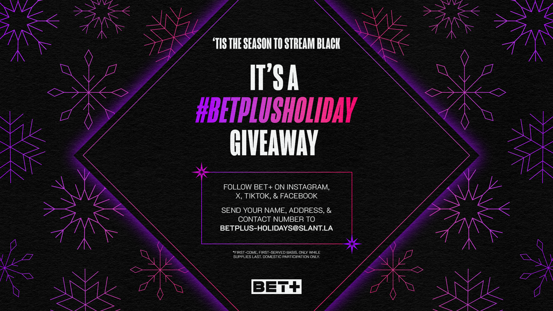 #BETPlusHoliday