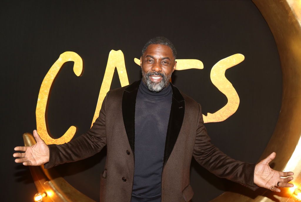 NEW YORK, NEW YORK - DECEMBER 16: Idris Elba poses at the World Premiere of the new film "Cats" based on the Andrew Lloyd Webber musical at Alice Tully Hall, Lincoln Center on December 16, 2019 in New York City.(Photo by Bruce Glikas/FilmMagic)