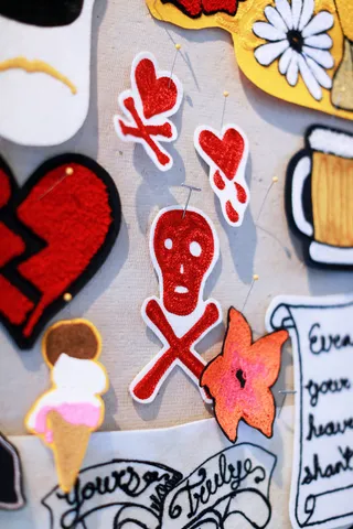 Patch options for denim&nbsp; - (Photo: Meredith Andrews)