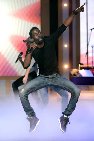 Tye Tribbett&nbsp; - Show opener Tye Tribbett blazes the stage during rehearsal.(Photo: Kevin Winter/Getty Images for BET)