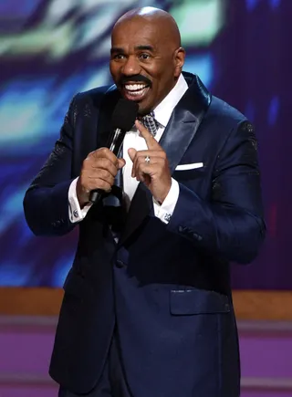 Showmanship&nbsp; - Hilarious ultimate showman Steve Harvey sets off&nbsp;Celebration of Gospel '13 right!&nbsp;(Photo: Kevin Winter/Getty Images for BET)