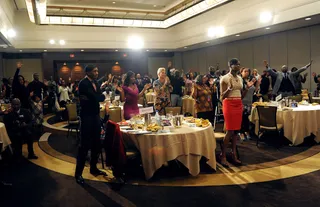 Love Fills The Room - Attendees of the Celebration of Gospel Prayer Breakfast giving thanks.(Photo: Kevin Winter/Getty Images for BET)