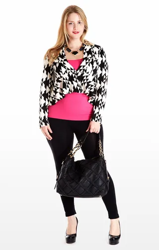 Punch It Up - Step in to spring and summer with a dash of pink to offset an otherwise neutral outfit.  (Photo: Fashion to Figure)