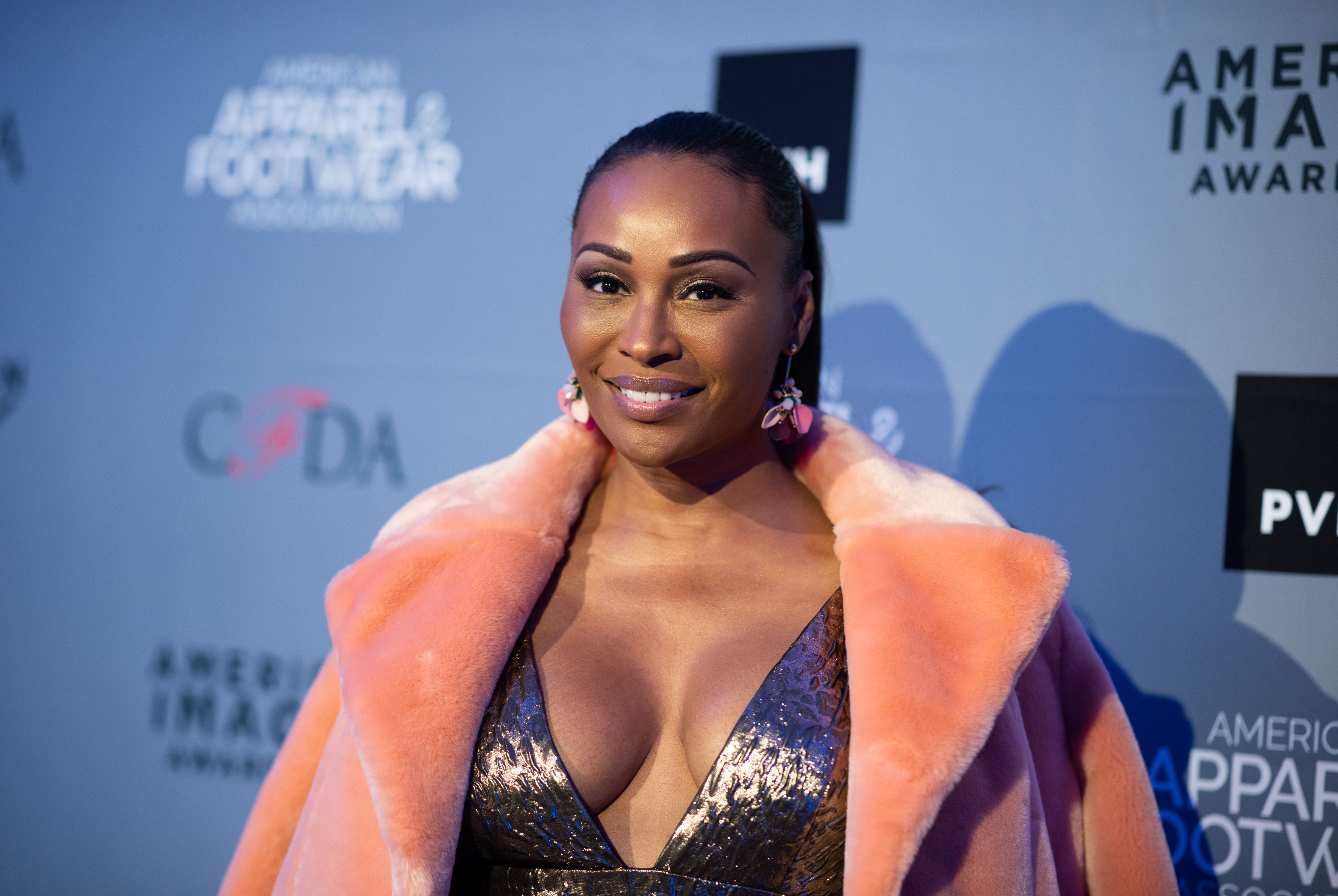 NEW YORK, NY - APRIL 16:  RHOA Cynthia Bailey arrives at the American Apparel & Footwear Association's 40th Annual American Image Awards on 2018 on April 16, 2018 in New York City.  (Photo by Dave Kotinsky/Getty Images for AAFA)