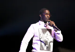 Young Thug Looking Directly At The Camera With Intensity - (Photo: Ser Baffo/Getty Images for BET)