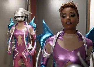 The Costumed Woman Who Turned Out to be Eva Marcille - This is a different type of method acting — one that was rather unnecessary. Kevin dismissed the costumed actress, without ever realizing that it was the Top Model underneath!  (Photo: BET)