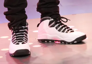 Air Jordan 10 Retro Steel Grey - Air Jordan 10 Retro "Steels" – White/Black/Grey&nbsp;  (Photo: Bennett Raglin/BET/Getty Images for BET)