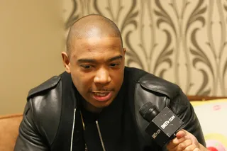 Word! - Recording artist Ja Rule shares a few words of wisdom backstage at 106. (Photo: Bennett Raglin/BET/Getty Images for BET)