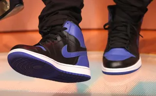 Air Jordan 1 High Retro - Air Jordan 1 High Retro Black Varsity Royal&nbsp;(Photo: Bennett Raglin/BET/Getty Images for BET)