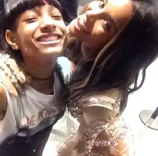 Ciara @ciara - Cuties!&nbsp;Ciara&nbsp;and&nbsp;Willow Smith&nbsp;snap a quick pic backstage at the VMAs.(Photo: Instagram via Ciara)