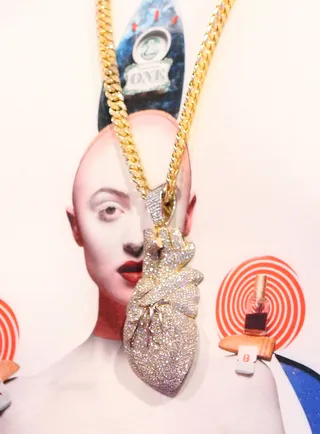 Crisp - Rico Love keeps it clean and crisp even with his white medallion.&nbsp;(Photo: Bennett Raglin/BET/Getty Images for BET)