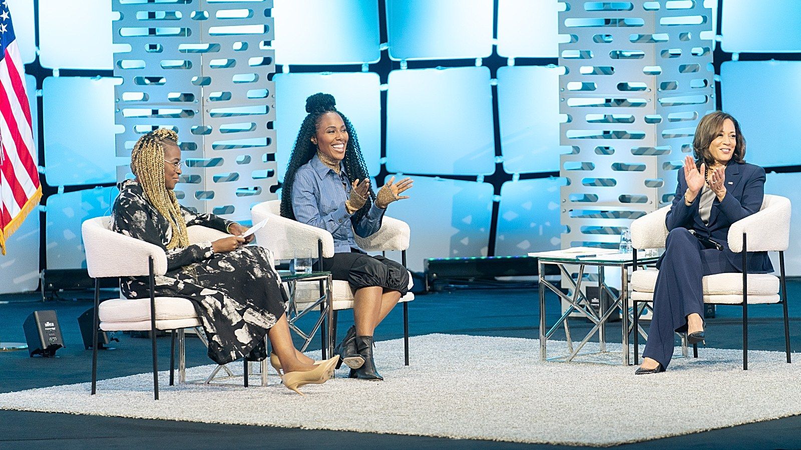 BET NEWS special, VP Kamala Harrisi n a  primetime special conversation, “State of Our Union: Reproductive Rights,” premiering on Monday, November 7 at 9 PM ET/PT on BET, BET Her, MTV2, VH1, and POP. Filmed at Howard University.