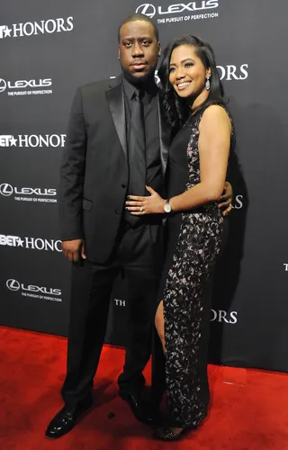 Mr. Radio Man - Robert Glasper and Angelika Beener look flawless walking the BET Honors' red carpet in all-black everything.  (Photo: Larry French/BET/Getty Images for BET)