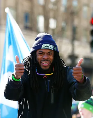 Richard Sherman: March 30 - The Seattle Seahawks cornerback celebrates his 26th birthday fresh off a Super Bowl win.   (Photo: Jonathan Ferrey/Getty Images)