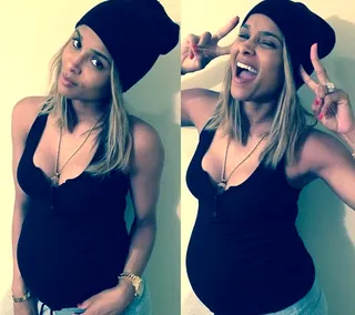 Instastar - We're loving this tomboy-inspired look. Who else could make a beanie and chunky gold bling look so chic?(Photo: Ciara via Instagram)