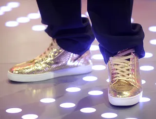 Touch of Gold - Flo Rida visits 106. (Photo: John Ricard/BET/Getty Images for BET)