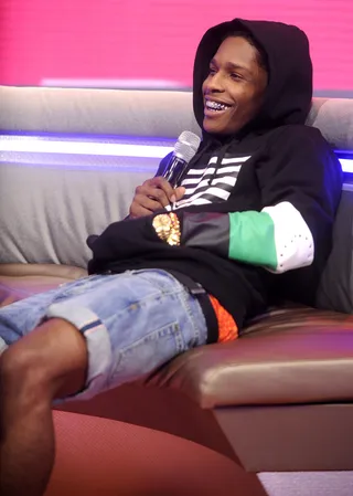 A$AP Rocky - A$AP Rocky visits 106 &amp; Park. (Photo: John Ricard/BET/Getty Images for BET)