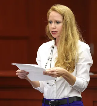 Not Guilty - A Seminole&nbsp;court&nbsp;clerk&nbsp;read the jury's verdict of not guilty Saturday (July 13) night. The jury deliberated for 16 hours before acquitting Zimmerman of a&nbsp;second-degree murder charge in the fatal shooting of Trayvon Martin.&nbsp;(Photo: Joe Burbank/Orlando Sentinel/POOL)