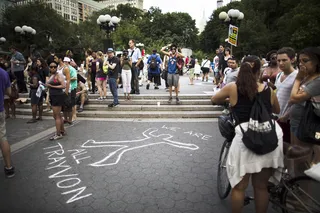 Unity for Trayvon&nbsp; - (Photo: AP Photo/John Minchillo)