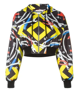 Moschino Tool Print Hoodie ($341) - The outerwear choice of kids everywhere goes high end in this primary color-printed designer number.(Photo: MOSCHINO)